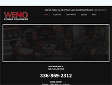 Tablet Screenshot of greensborolawnmowers.com